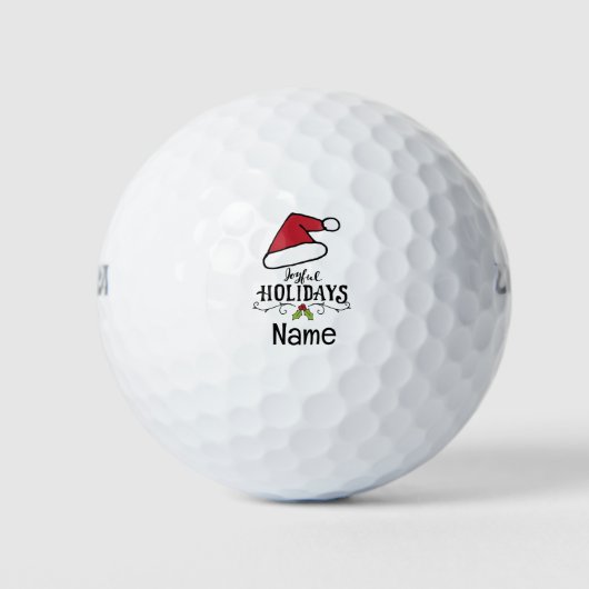 Balles De Golf Santa Hat pour Joyful Holidays (Devant)
