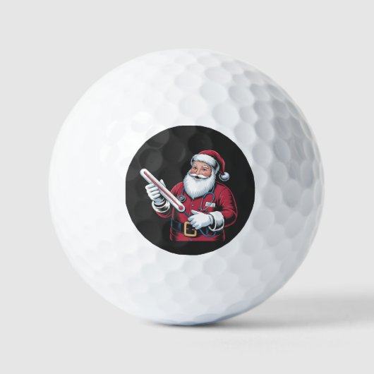 Balles De Golf Santa Nurse Xmas Nursing Healthcare Worker   (Recto)