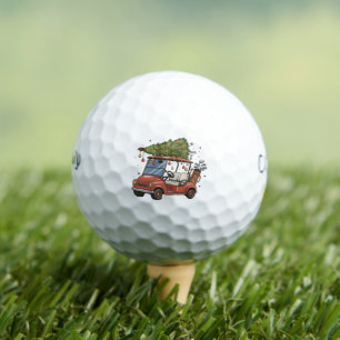 Balles De Golf Sapin de Noël de chariot de golf Cadeau pour amate