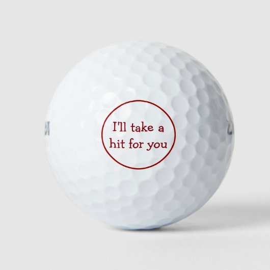 Balles de golf sarcastiques amusantes (Devant)