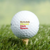 Balles De Golf Sauce Kebab & Chips & Chili. (T-shirt Insitu)