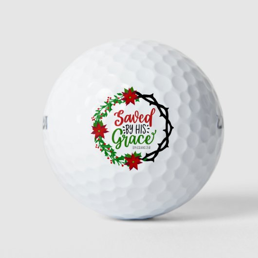 Balles De Golf Sauvé par Sa Grace Christmas Wreath (Devant)