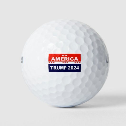 Balles De Golf Sauvez l'Amérique Trump 2024 (Devant)