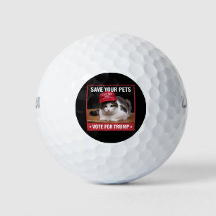 Balles De Golf Sauvez Vos Animaux Votez Trump Élection US Citatio