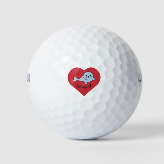 Balles De Golf Sceau San Diego (Devant)