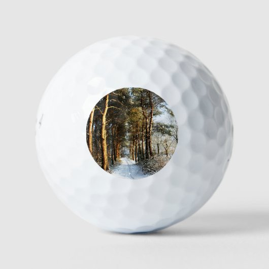 Balles De Golf Scène de neige de la forêt be6 gbcna (Devant)