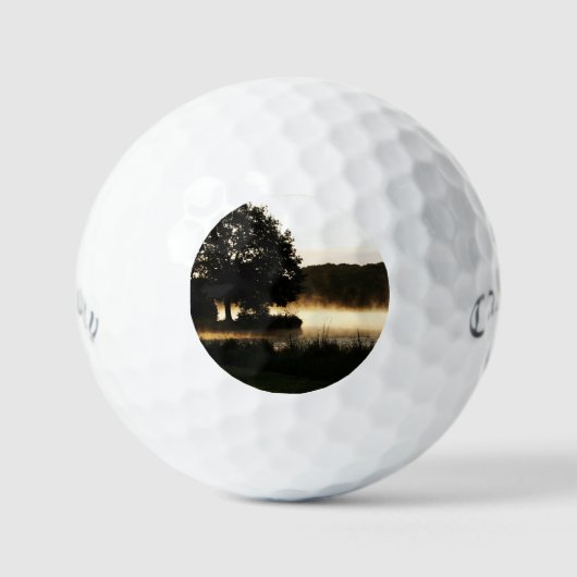 Balles De Golf Scène du lac Morning css gbcna (Recto)