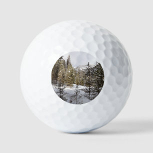 Balles De Golf Scene hivernale de montagne neige au Montana