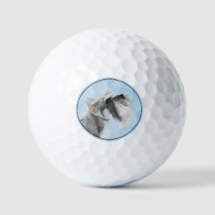 Balles De Golf Schnauzer (Giant, Standard) Peinture - Chien Art