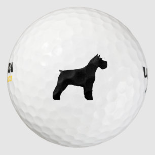 Balles De Golf Schnauzer Silhouette