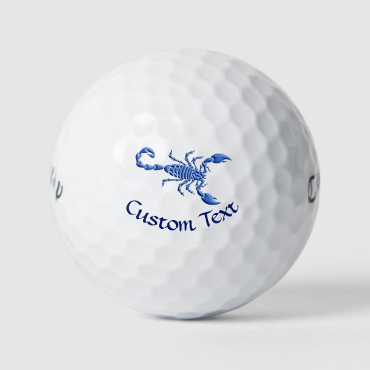 Balles De Golf Scorpion bleu (Devant)