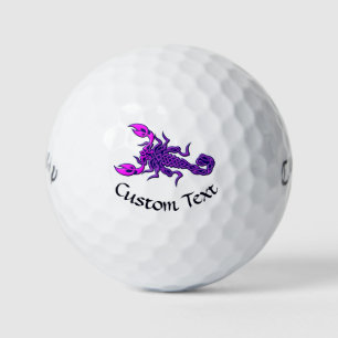 Balles De Golf Scorpion de noeud céleste pourpre