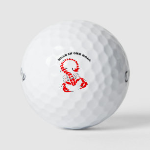 Balles De Golf Scorpion venimeux rouge insecte très venimeux