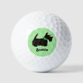Balles De Golf Scottie dog Golf Balls, Scottie terrier chien (Recto)
