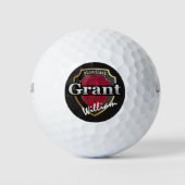 Balles De Golf Scottish Clan Grant Personnalisez votre nom (Devant)