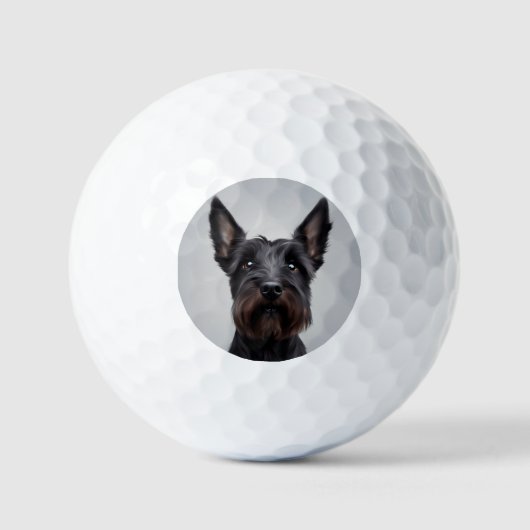 Balles De Golf Scottish Terrier (Recto)