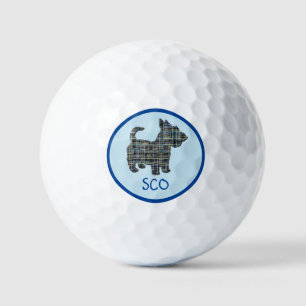 Balles De Golf Scottish Terrier Scottie Chien Silhouette Grille b