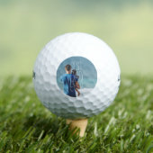 Balles De Golf Script Cool photo Best Papa Ever (T-shirt Insitu)