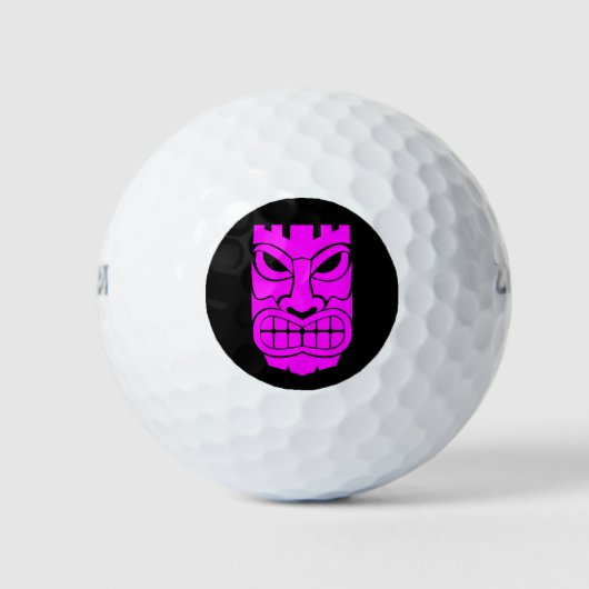 Balles De Golf Sculpture Tiki rose Thunder_Cove (Devant)