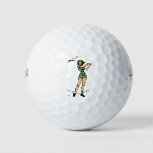 Balles De Golf Se réchauffer pour Golf Lady Golfer (Devant)