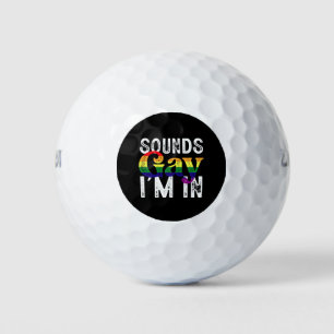 Balles De Golf Semble gay, je suis dans le drapeau arc-en-ciel LG