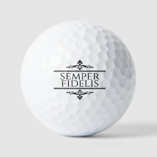 Balles De Golf Semper Fidelis (Recto)