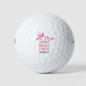 Balles De Golf Sensibilisation au cancer du sein (Devant)