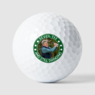 Balles De Golf Sept-tee et toujours balancer drôle 70e anniversai