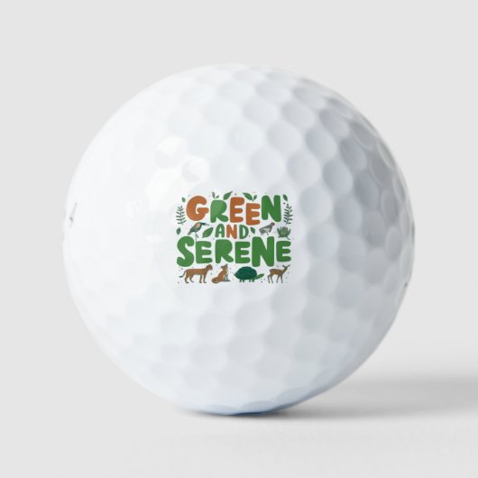 Balles De Golf Serène verte (Devant)