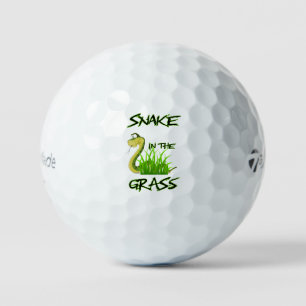 Balles De Golf Serpent Dans L'Herbe