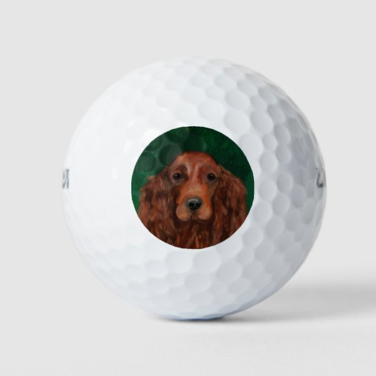 Balles De Golf Setter Rouge Irlandais (Devant)