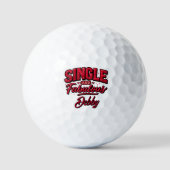 Balles De Golf Seule et Fabuleuse Anti Saint-Valentin (Recto)