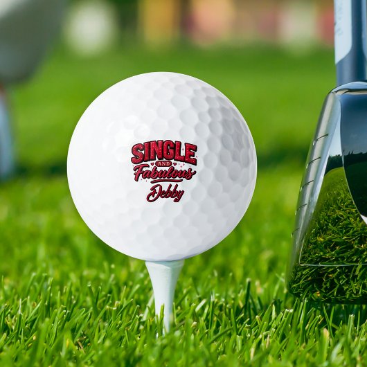 Balles De Golf Seule et Fabuleuse Anti Saint-Valentin