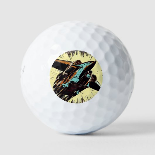 Balles De Golf SF Anime Starfighter - Woodcut (3) (Devant)