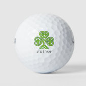 Balles De Golf Shamrock celte Sainte Vert Saint Patrick (Devant)