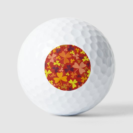 Balles De Golf Shamrock coloré (Recto)