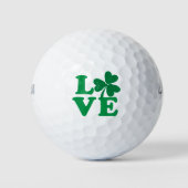 Balles De Golf Shamrock d'amour (Devant)