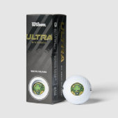 Balles De Golf Shamrock de la Saint-Patrick et Pot d'or (Emballage)