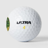 Balles De Golf Shamrock de la Saint-Patrick et Pot d'or (Logo)
