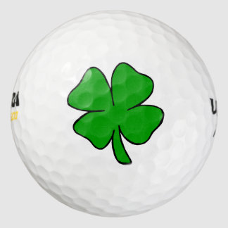 Balles De Golf Shamrock irlandais