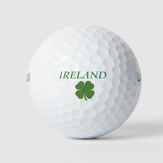 Balles De Golf Shamrock irlandais (Devant)