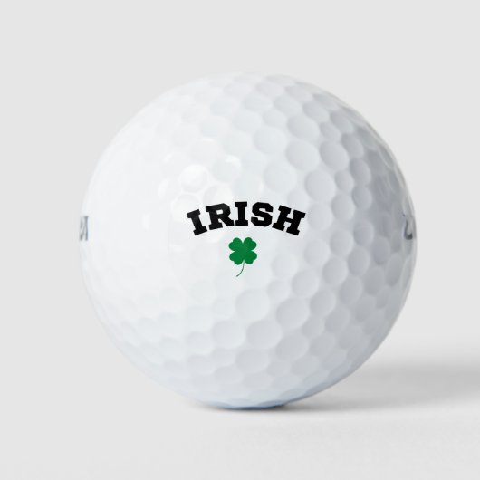Balles De Golf Shamrock irlandais St Patrick's (Devant)