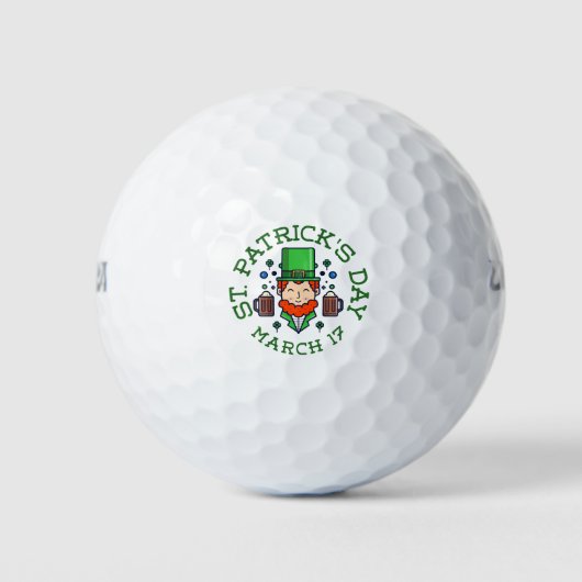 Balles De Golf shamrock leprechaun (Devant)