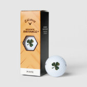 Balles De Golf Shamrock noir marbré (Emballage)