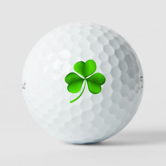 Balles De Golf Shamrock Sur Blanc tpv1 gbcnt (Recto)