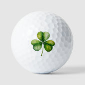Balles De Golf Shamrock vert (Recto)
