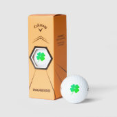 Balles De Golf Shamrock vert irlandais St. Patrick's Day 4Kevin (Emballage)