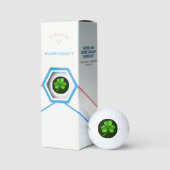 Balles De Golf Shamrock Vert Sur Dark Green css gbcnt (Conditionnement)