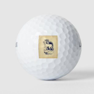 Balles De Golf SHEEP vintage GRANDE CORNE