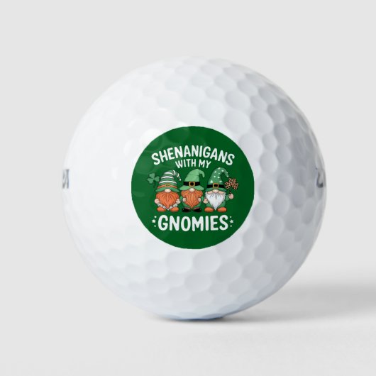 Balles De Golf Shenanigans with My Gnomies St Patrick's Day Irish (Devant)